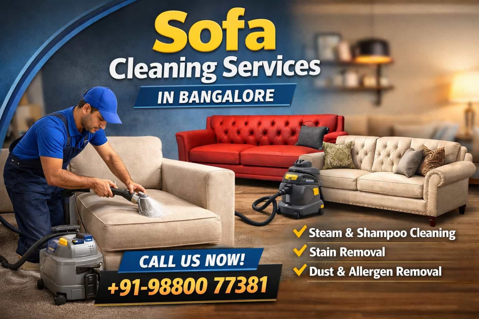 Best Sofa Cleaning Services in Bangalore