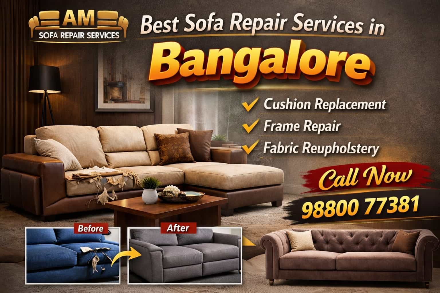 Best Sofa Repair Services in Bangalore